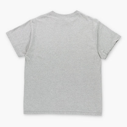 Vintage NIKE Embroidered Swoosh Logo USA Made Grey & Black T-Shirt (M)