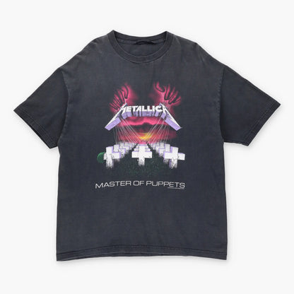 Vintage METALLICA Master Of Puppets Front Back Metal Band Music T-Shirt (XL)