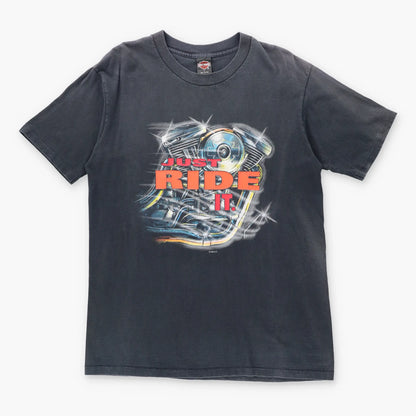Vintage 1995 HARLEY DAVIDSON 'Just Ride It' Motorcycle T-Shirt (L-XL)