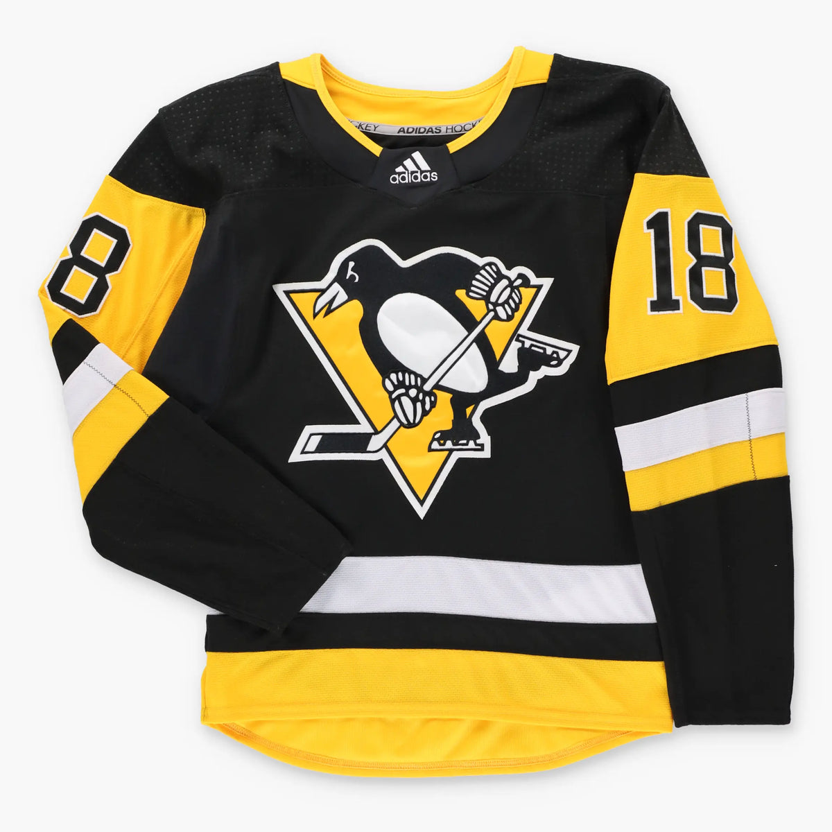ADIDAS Pittsburgh Penguins "Player" #18 Hockey Jersey (XS)
