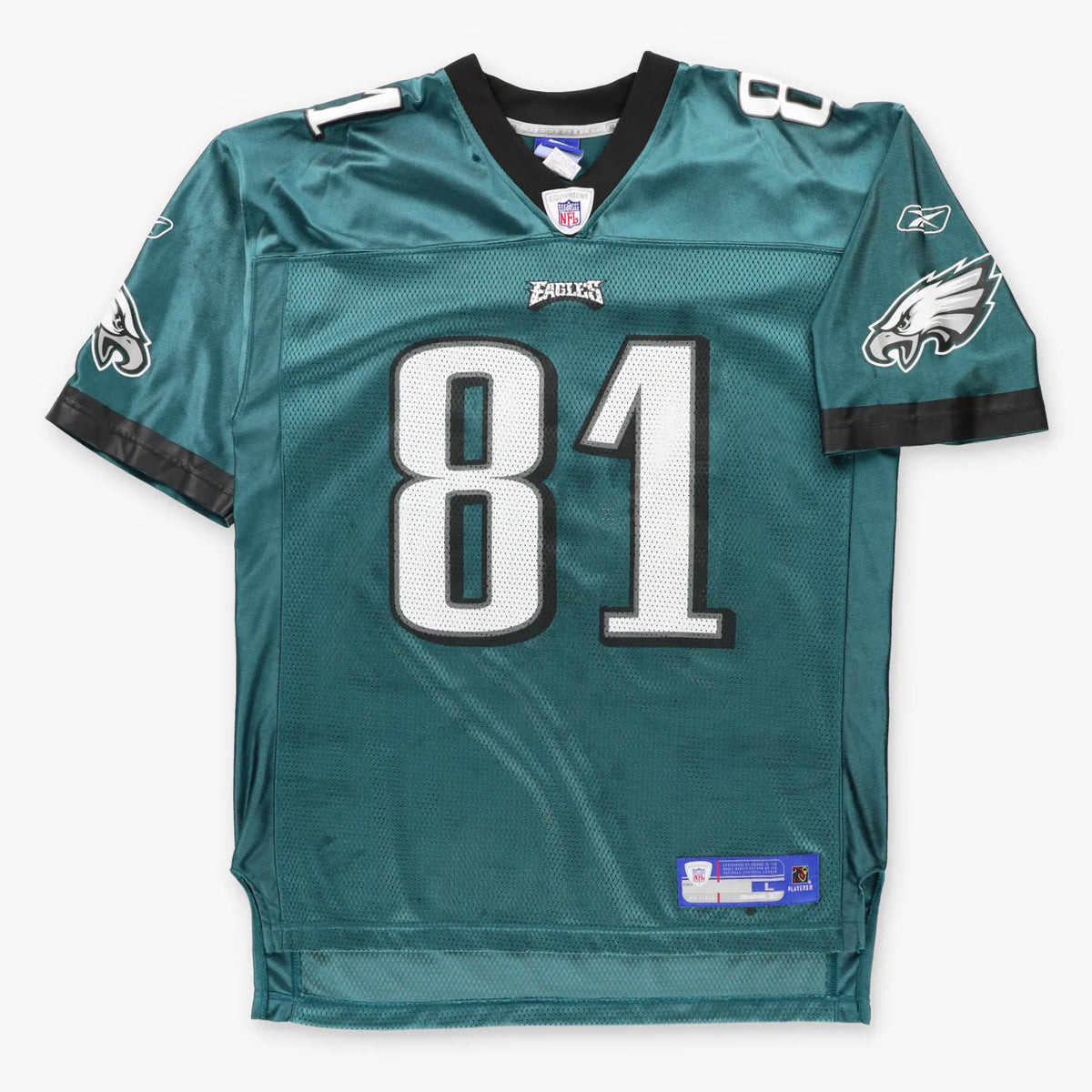 Vintage REEBOK NFL Philadelphia Eagles Terrell Owens #81 American Football Jersey (L TALL)