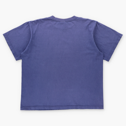 ADIDAS Blue & Yellow Retro Style Logo Graphic TShirt (M-L)