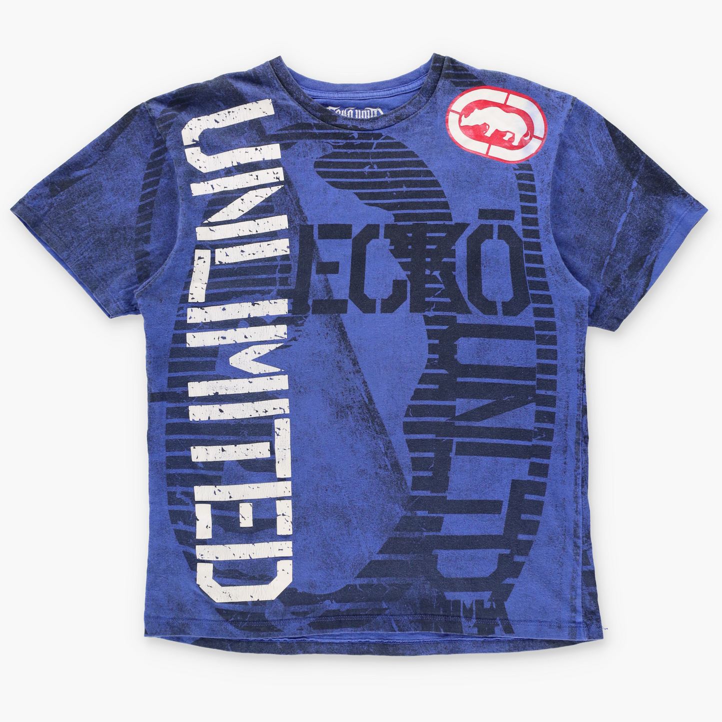 ECKO UNLIMITED All Over Print Graphic Blue MMA TShirt (M)