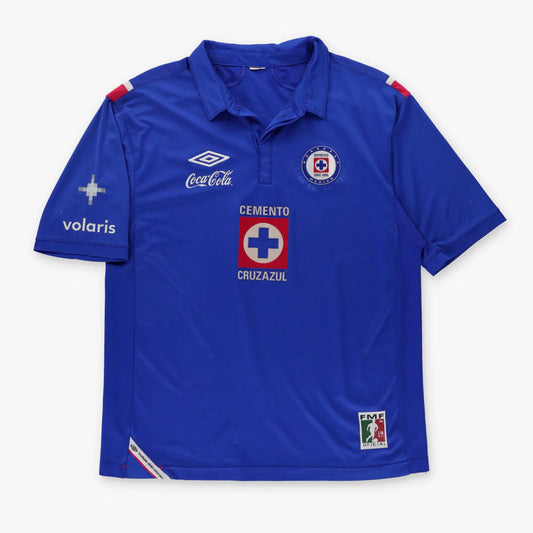 Cruz Azul 2012/2013 Mexico Liga MX UMBRO Home Soccer Jersey (L) - Vintage Sole Melbourne