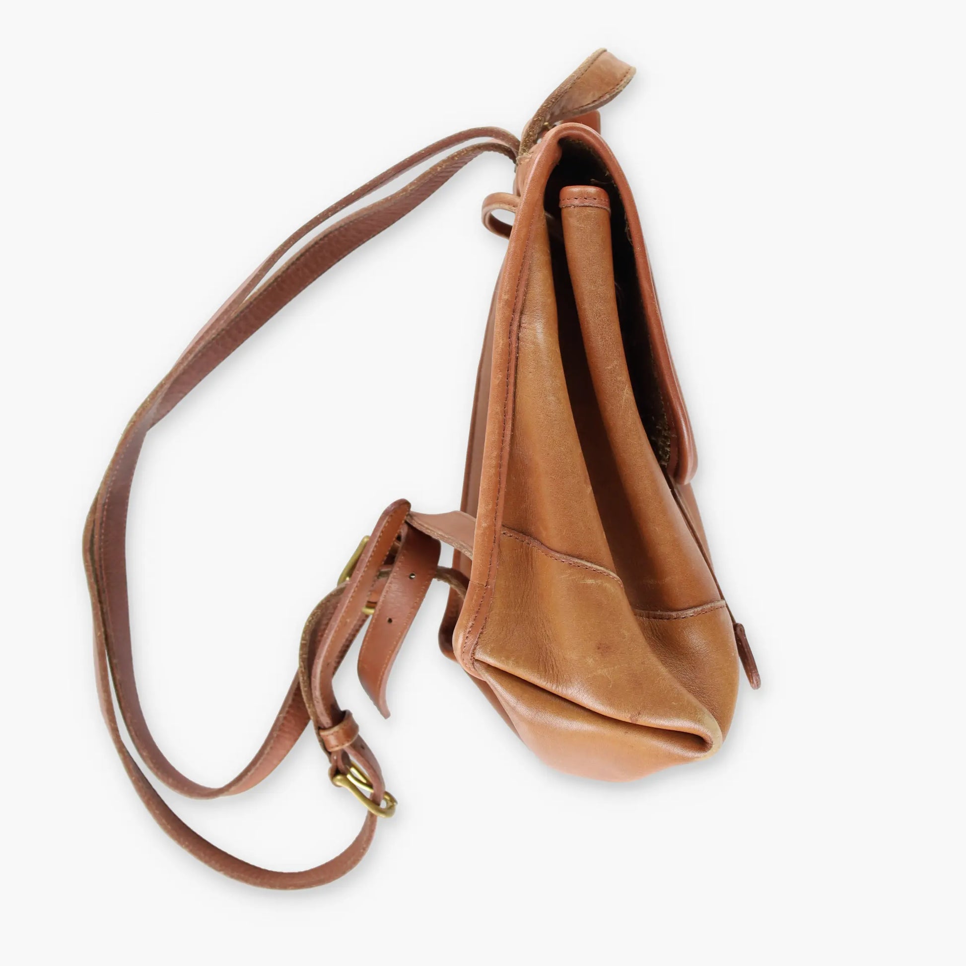 COACH 9960 'Daypack' Brown Leather Turnlock Backpack Bag - Vintage Sole Melbourne