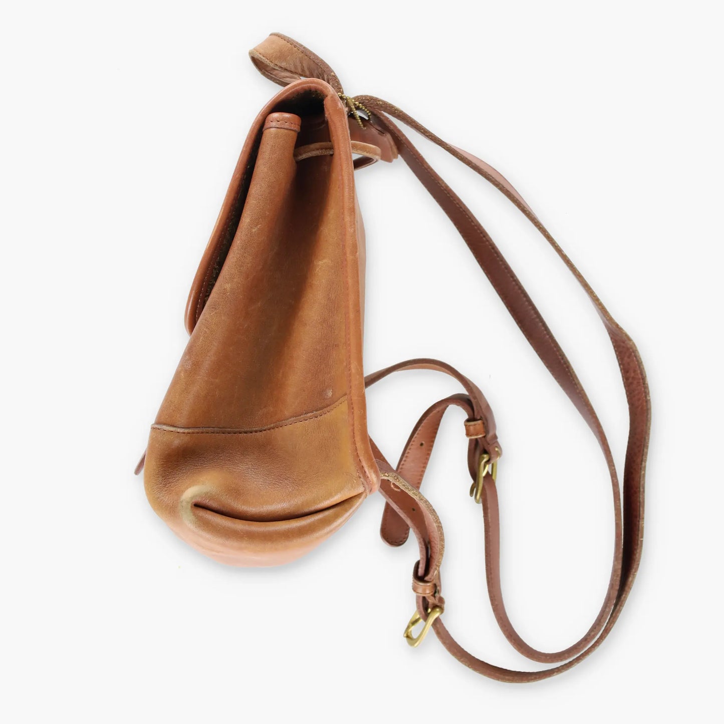 COACH 9960 'Daypack' Brown Leather Turnlock Backpack Bag - Vintage Sole Melbourne