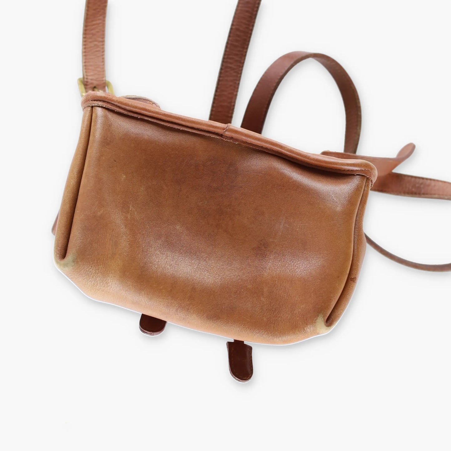 COACH 9960 'Daypack' Brown Leather Turnlock Backpack Bag - Vintage Sole Melbourne