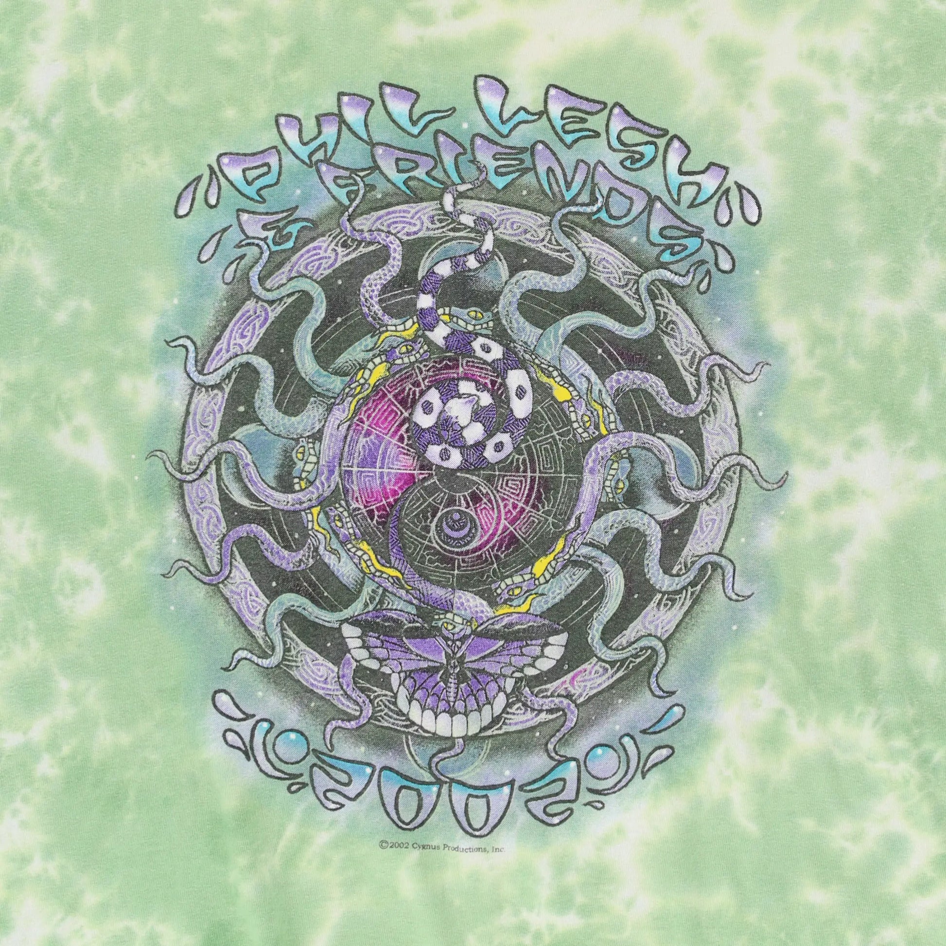 Phil Lesh and Friends 2002 'There And Back Again' Tour Double Sided Tie Dye T-Shirt (XL) - Vintage Sole Melbourne