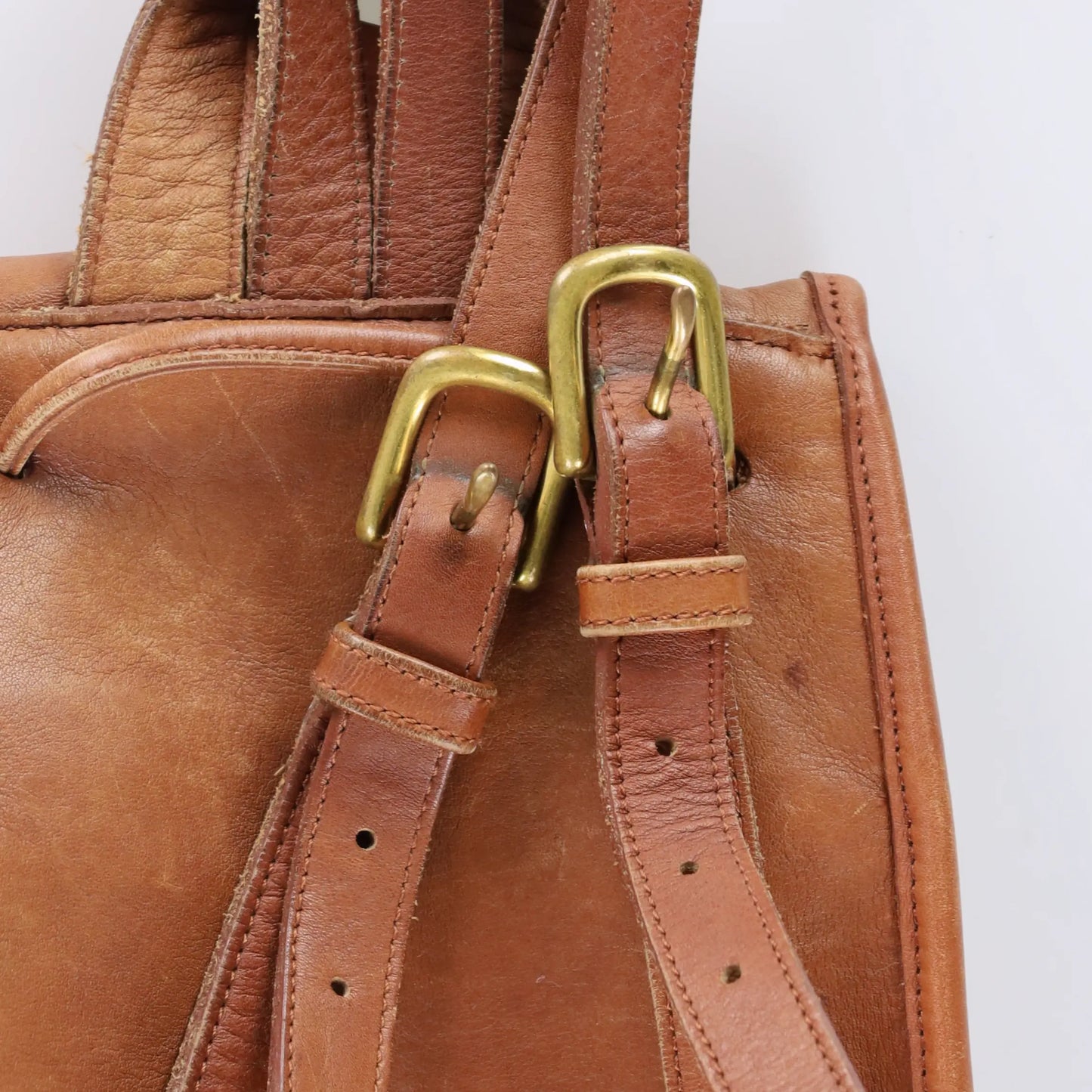 COACH 9960 'Daypack' Brown Leather Turnlock Backpack Bag - Vintage Sole Melbourne