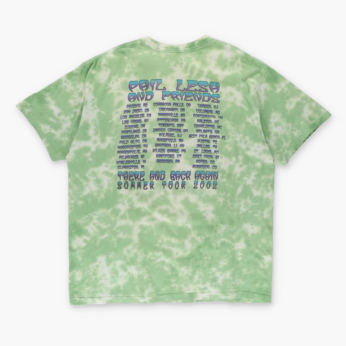 Phil Lesh and Friends 2002 'There And Back Again' Tour Double Sided Tie Dye T-Shirt (XL) - Vintage Sole Melbourne