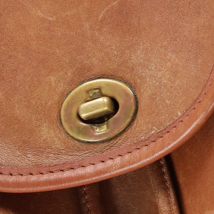 COACH 9960 'Daypack' Brown Leather Turnlock Backpack Bag - Vintage Sole Melbourne