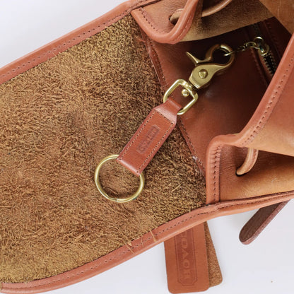 COACH 9960 'Daypack' Brown Leather Turnlock Backpack Bag - Vintage Sole Melbourne