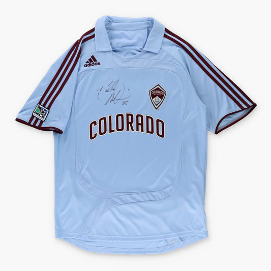 AUTOGRAPHED Colorado Rapids MLS Pablo Mastroeni 2007/2008 ADIDAS Away Soccer Jersey (L) - Vintage Sole Melbourne