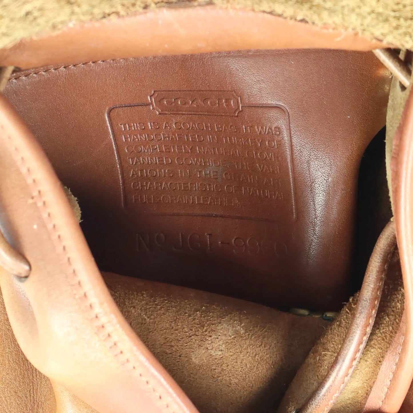 COACH 9960 'Daypack' Brown Leather Turnlock Backpack Bag - Vintage Sole Melbourne