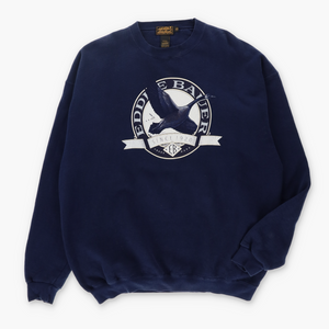 EDDIE BAUER Goose Navy Logo Sweatshirt (XXL)