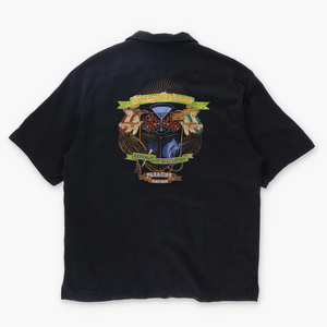 TOMMY BAHAMA Paradise Tiki Girls Embroidered Silk Shirt (L)