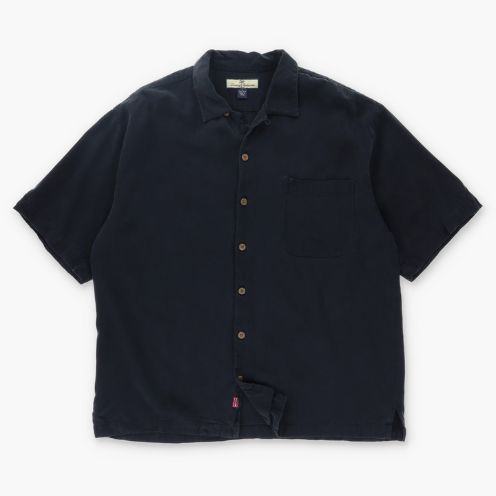 TOMMY BAHAMA Embroidered Martini Training Silk Shirt (L)