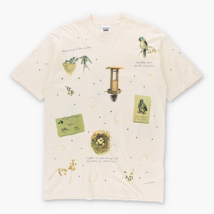 Barn Swallow Birds Quote & Nature All Over Animal Tee (L)