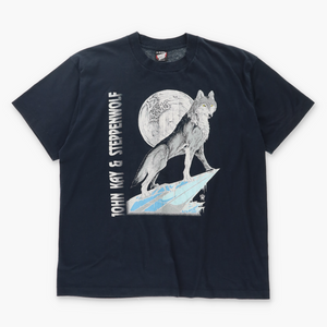 Vintage 1996 John Kay & Steppenwolf Wolf 50/50 Music Tee (L-XL)