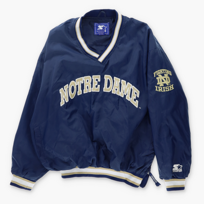 STARTER Notre Dame Embroidered Korean Made Windbreaker (L)