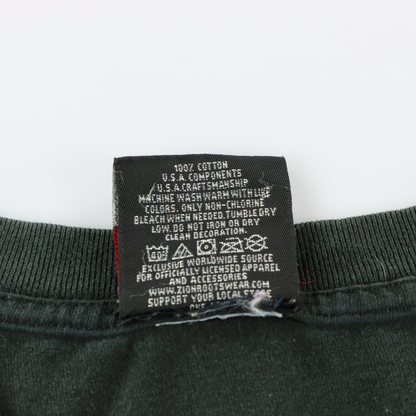 Bob Marley Gold Glitter "Legend" Graphic ZION ROOTSWEAR Black T-Shirt (XL)