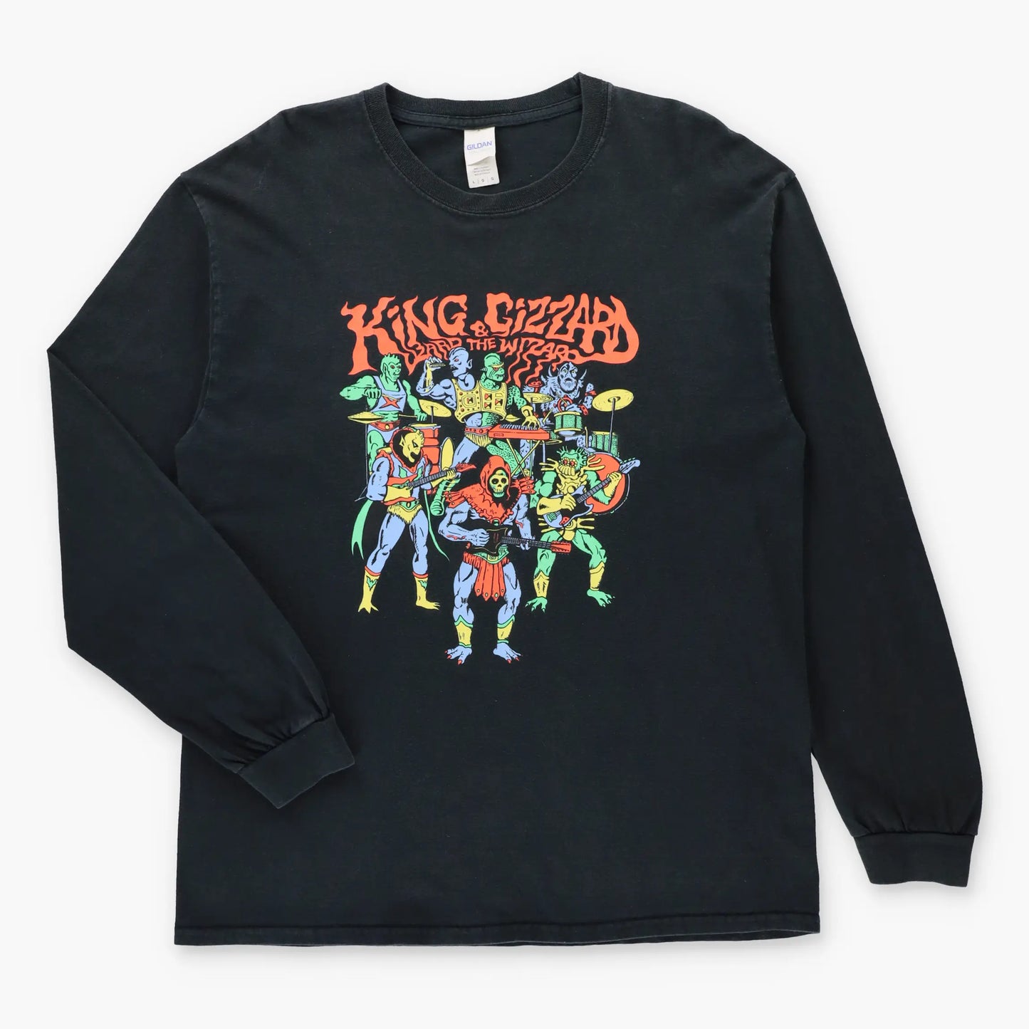 Vintage KING GIZZARD & THE LIZARD WIZARD Australian Rock Band Black Long Sleeve Tee (L)