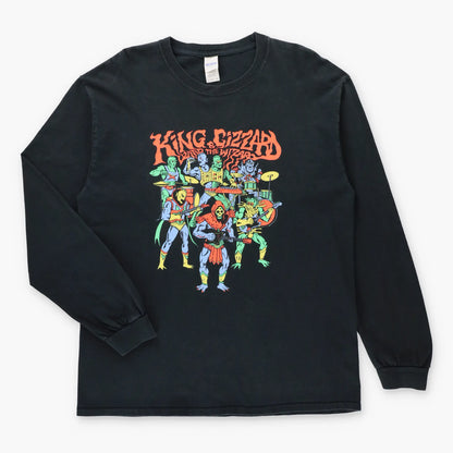 Vintage KING GIZZARD & THE LIZARD WIZARD Australian Rock Band Black Long Sleeve Tee (L)