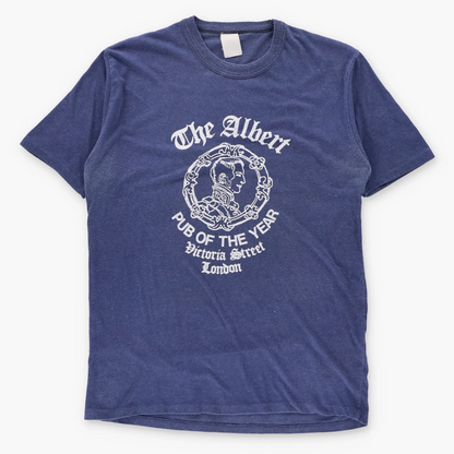 Vintage 80s The Albert "Pub Of The Year" Victoria Street London Single Stitch T-Shirt (M TALL)