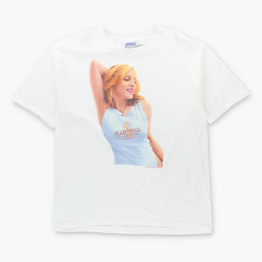 Vintage 2001 MADONNA 'Drowned' World Tour White T-Shirt (L-XL)