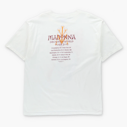 Vintage 2001 MADONNA 'Drowned' World Tour White T-Shirt (L-XL)