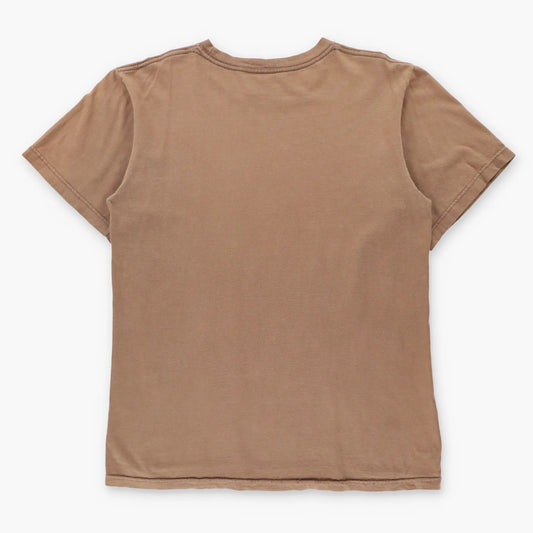 Vintage SOUTHPOLE 'Authentic Collection' Bronze Foil Detail Y2K Light Brown Skull Tee (XL)