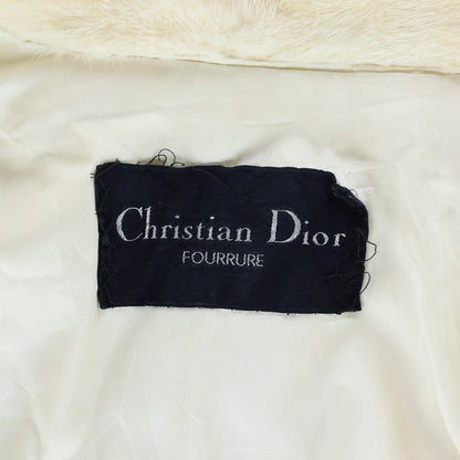 Vintage CHRISTIAN DIOR FOURRURE Hooded Mink Rabbit Fox Fur Coat (S-M)