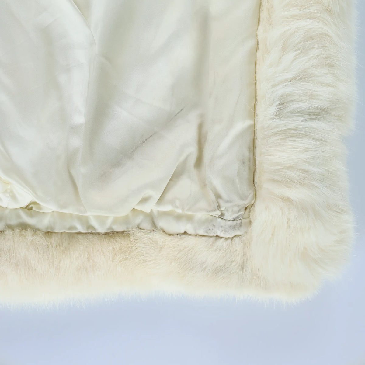 Vintage CHRISTIAN DIOR FOURRURE Hooded Mink Rabbit Fox Fur Coat (S-M)