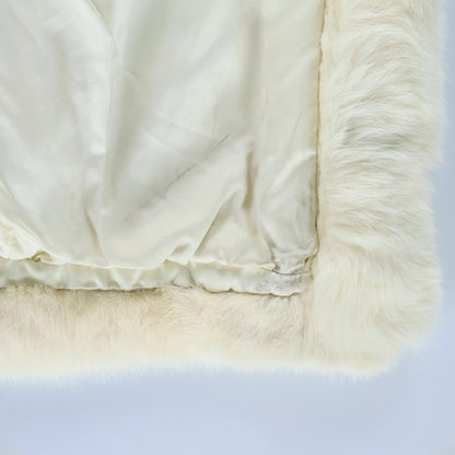 Vintage CHRISTIAN DIOR FOURRURE Hooded Mink Rabbit Fox Fur Coat (S-M)