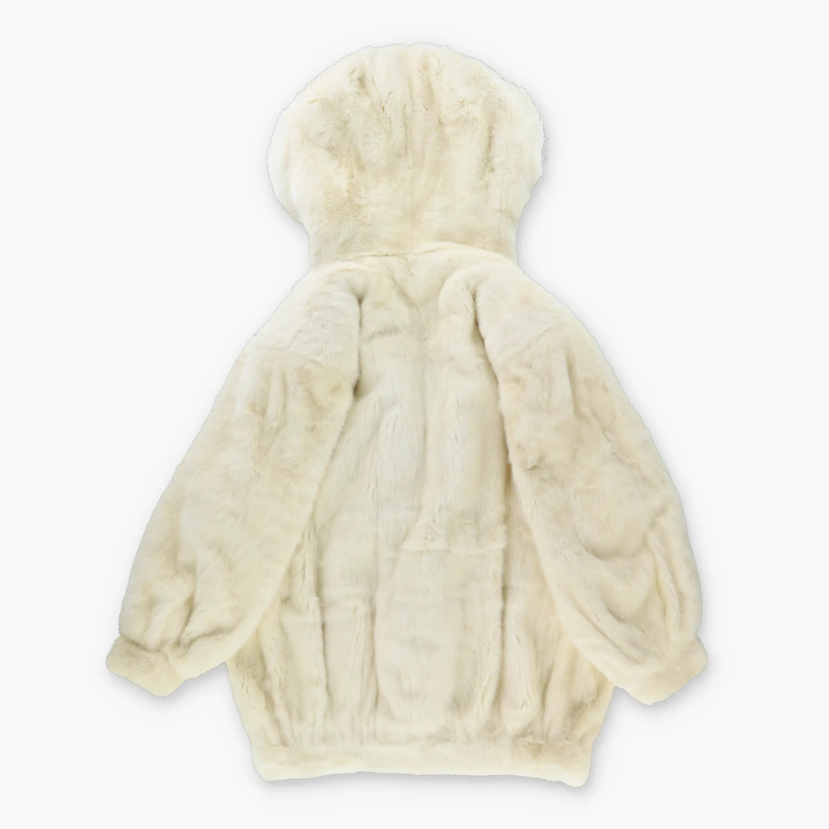 Vintage CHRISTIAN DIOR FOURRURE Hooded Mink Rabbit Fox Fur Coat (S-M)