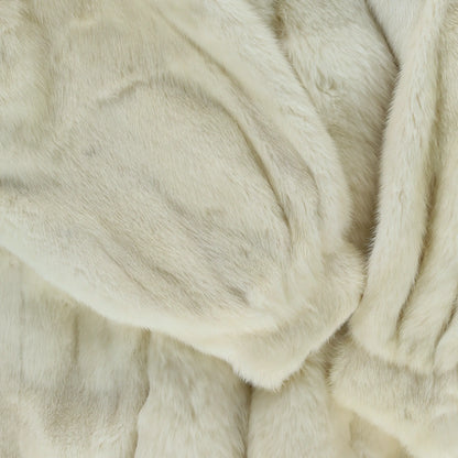 Vintage CHRISTIAN DIOR FOURRURE Hooded Mink Rabbit Fox Fur Coat (S-M)