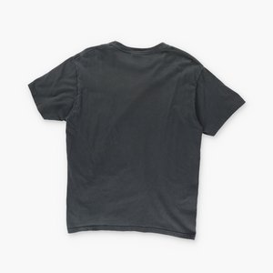 NIKE Embroidered Swoosh Logo Dark Grey & White Tee (M-L)