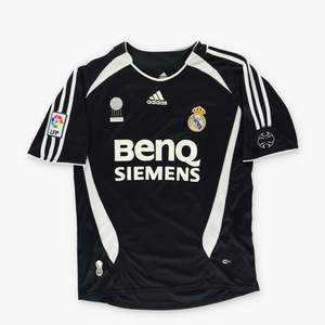 ADIDAS Real Madrid Fabio Cannavaro Black & White Soccer Jersey (M)