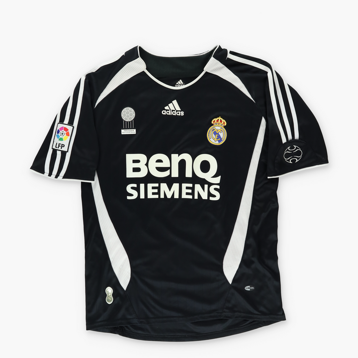 ADIDAS Real Madrid Fabio Cannavaro Black & White Soccer Jersey (M)