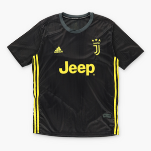 ADIDAS X PARLEY Juventus Jeep Third Kit Black & Yellow Soccer Jersey (M)