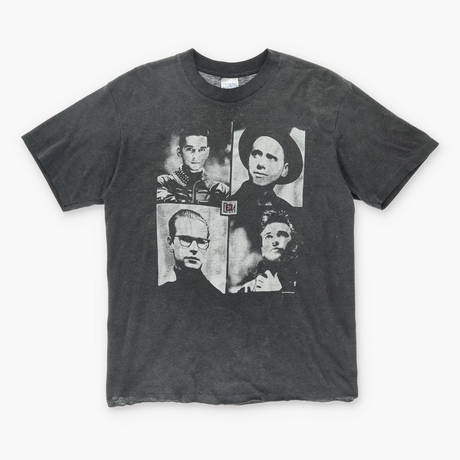 1988 Vintage Depeche Mode Grey Single Stitch USA Made Band Tee (L)