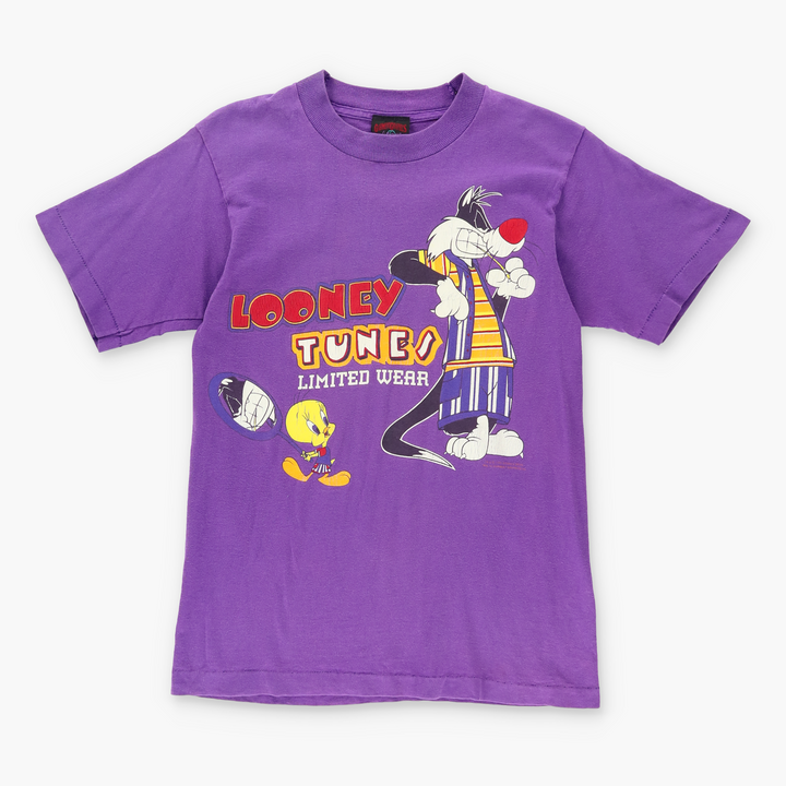 1993 LOONEY TUNES Sylvester & Tweety Purple USA Made Tee (S)