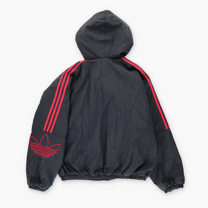 Vintage ADIDAS 80s 90s Lined Hooded Boxy Windbreaker Jacket (L)