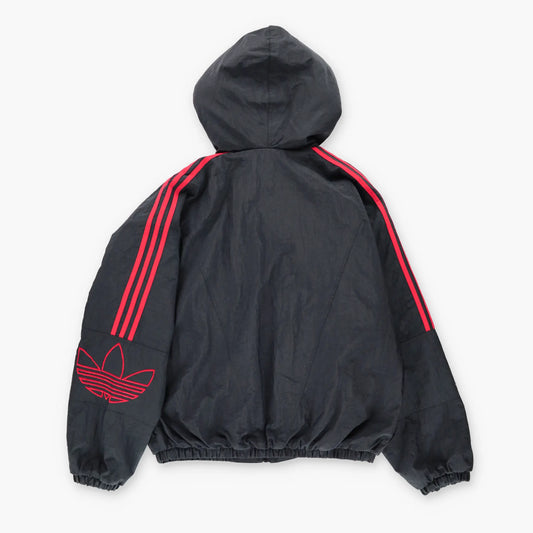 Vintage ADIDAS 80s 90s Lined Hooded Boxy Windbreaker Jacket (L)
