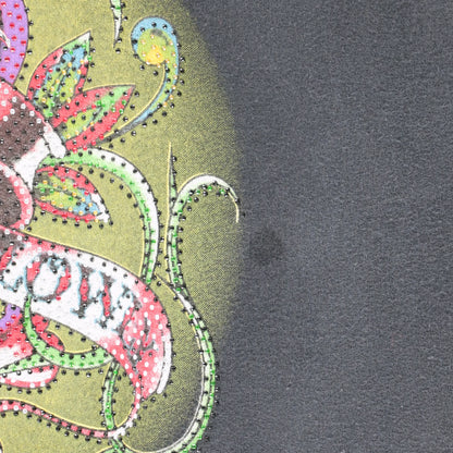 Vintage ED HARDY Embellished 'Love Kills' Y2K Graphic Full Zip Hoodie Sweatshirt (M)