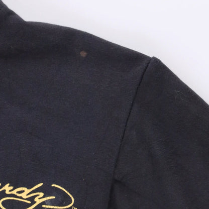 Vintage ED HARDY 'Love Kills Slowly' Skull Heart Y2K Full Zip Hoodie Sweatshirt Portugal Made (S)