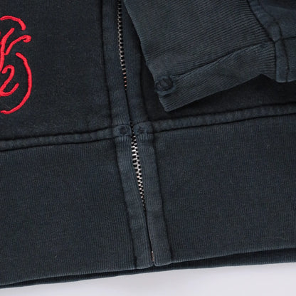 Vintage ED HARDY 'Missy' Y2K Heart Cross Skull Full Zip Hoodie Sweatshirt (M)