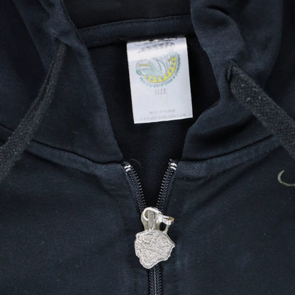Vintage ED HARDY Embellished Mermaid Snakes Y2K Full Zip Hoodie Sweatshirt USA Made (S-M)