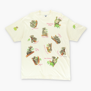 Houston Zoo Koala Branch USA Made All Over Print Tee (L-XL)