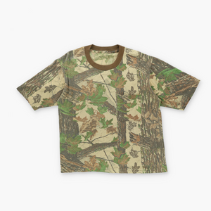 REAL TREE Camo Outdoors Single Stitch Hunting Tee (L-XL)